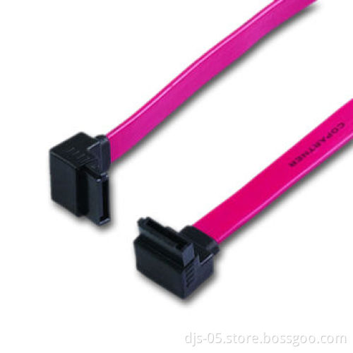 SATA 7P Plug to SATA 7P Angle Plug Cable, RoHS Compliant, High Performance, Easy to Use